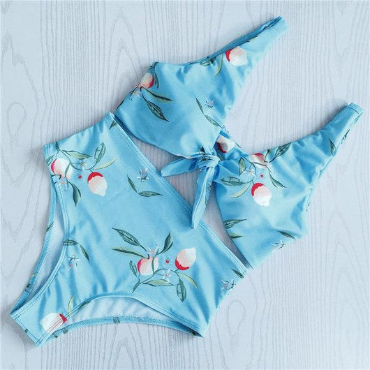 Bikini Reversible con Nudos - Traje de Baño Dos en Uno - Image 6