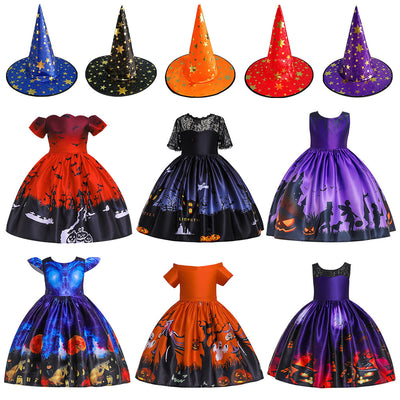 Vestido Infantil con Estampados de Fantasía