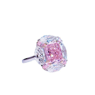 Anillo de Plata Esterlina 925 Marquesa Bubblegum 4 Quilates - Image 12