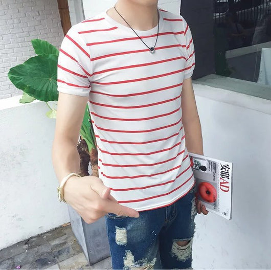 Playera a Rayas Casual para Hombre - Image 13