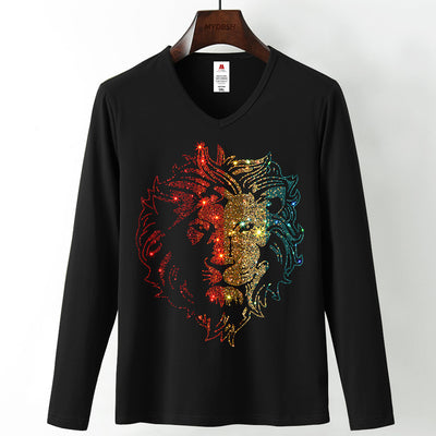 Camisa Casual de Manga Larga con Cuello en V para Hombre - Image 6