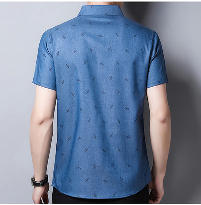Camisa Ejecutiva de Algodón para Hombre - Manga Corta - Image 2