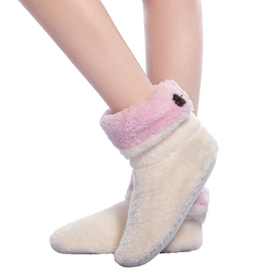 Pantuflas Térmicas de Felpa Coral - Calcetines Calentadores para Casa Invierno - Image 11