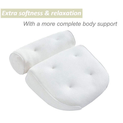 Almohada de Baño con 6 Ventosas y Malla 3D - Image 2