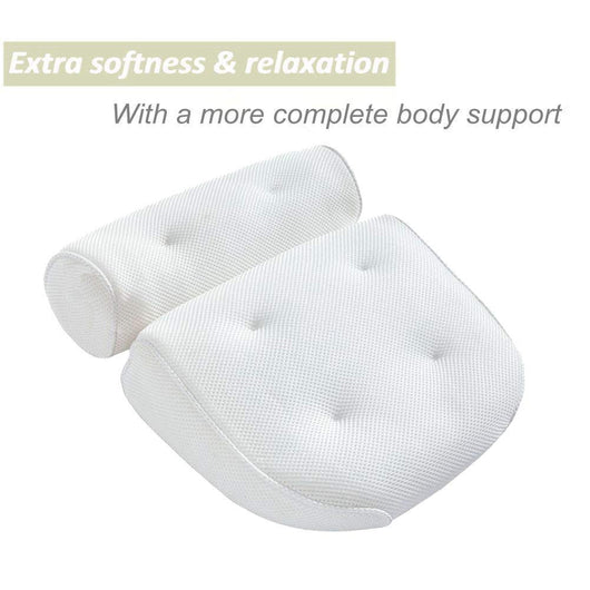 Almohada de Baño con 6 Ventosas y Malla 3D - Image 2