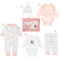 Set de 5 Piezas para Recién Nacido con Bodis de Manga Larga y Pantalones Suave y Cómodo