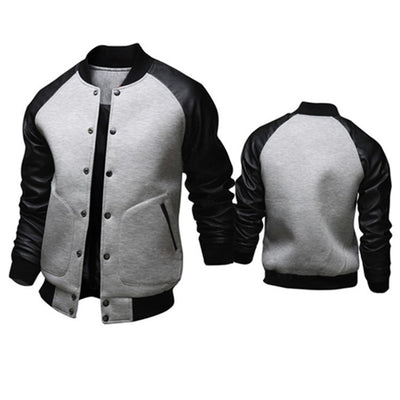 Chamarra de Béisbol para Hombre con Bolsillo de Cuero - Image 4