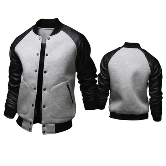 Chamarra de Béisbol para Hombre con Bolsillo de Cuero - Image 4