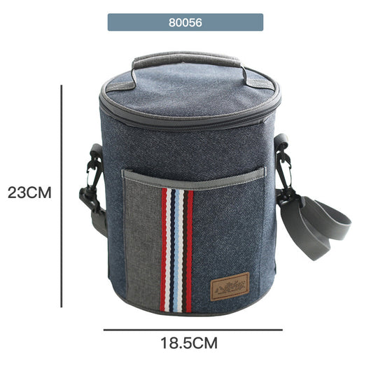 Bolsa Térmica Portátil Redonda para Almuerzo de Oficina - Image 22