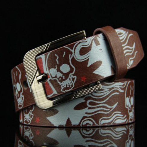 Cinturón de Cuero con Estampado Calavera Funky - Image 3