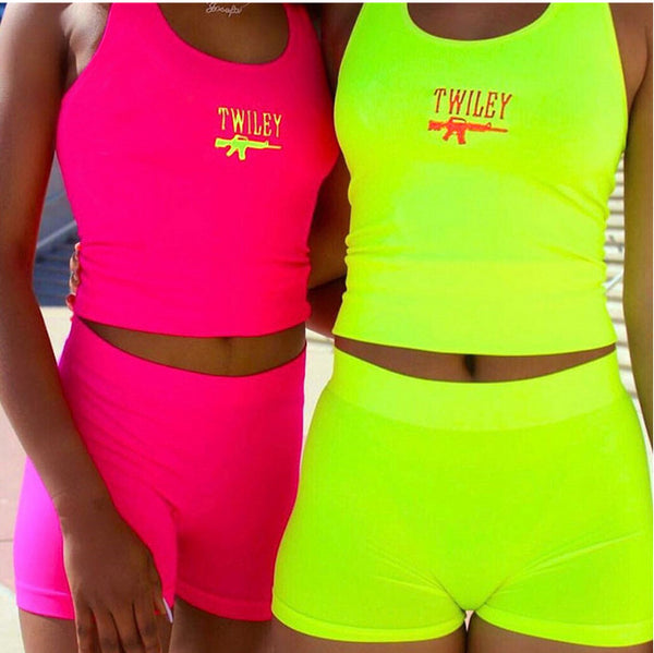 Chaleco Estampado de Dos Piezas con Letras