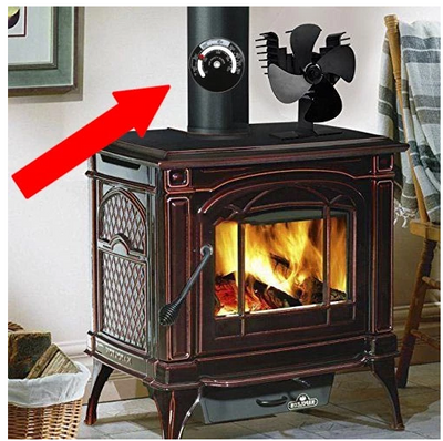 Termómetro Magnético para Estufa de Leña y Chimenea - Image 4