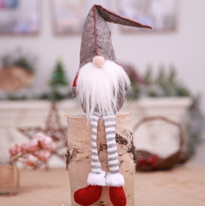 Calcetines Navideños con Botellas de Vino y Muñeco Decorativo del Bosque - Image 5