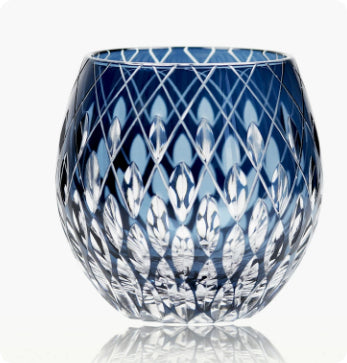 Vaso de Whiskey Edo Kiriko Pino y Grúa - Artesanía Japonesa - Image 23