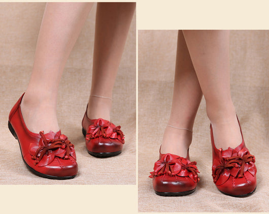 Zapatos Cómodos para Mamá con Suela Blanda y Diseño Floral - Image 9