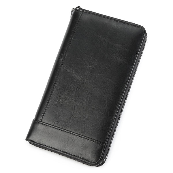 Billetera de Cuero Genuino para Hombre Gran Capacidad Multifuncional - Image 6