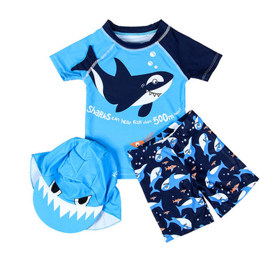 Traje de Baño Shark Secado Rápido para Niños