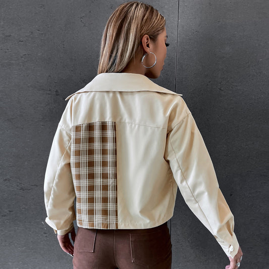 Chaqueta Casual de Pana Entallada con Cierre de Clip - Image 2