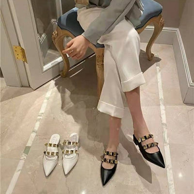 Sandalias Tipo Baotou con Tacón Grueso Medio - Cómodas y Modernas - Image 8