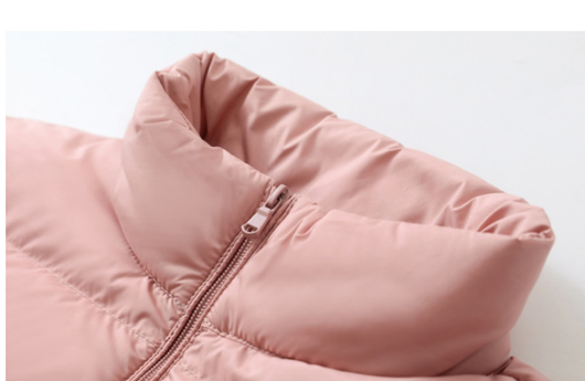 Chaqueta Acolchada Coreana de Cuello Alto para Mujer - Otoño e Invierno - Image 10