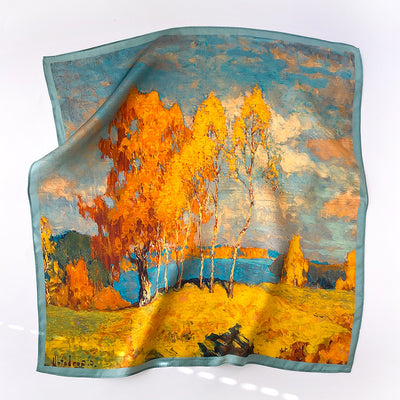 Pañuelo de Seda Cuadrado para Primavera y Otoño - Image 21