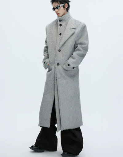 Abrigo Trench de Alpaca y Lana Sintética - Elegancia Minimalista - Image 6
