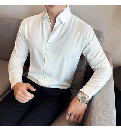 Camisa Denim de Manga Larga para Hombre - Image 28
