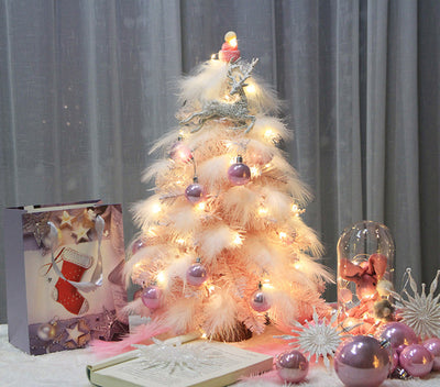 Árbol de Navidad Decorativo de Escritorio con Plumas - Image 8
