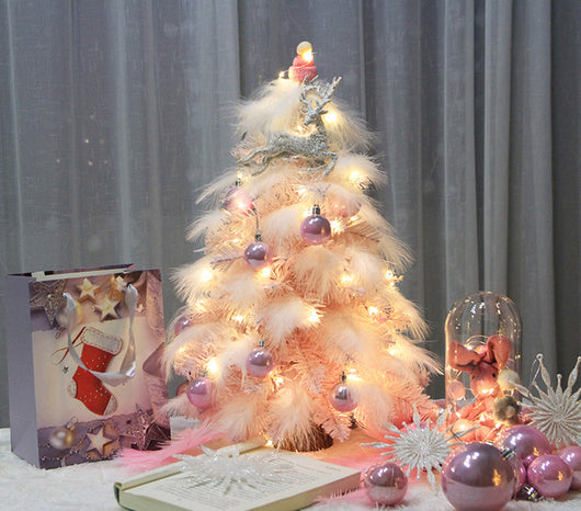 Árbol de Navidad Decorativo de Escritorio con Plumas - Image 8