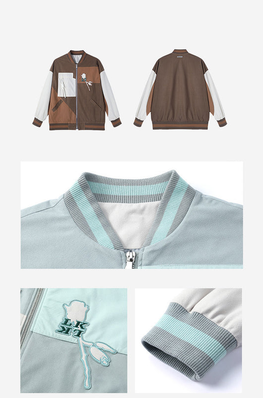 Chaquetas de Pareja a Juego con Costuras en Contraste - Image 3