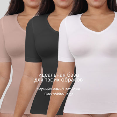 Corset Reductor con Manga Corta - Ajuste Abdominal para Mujer - Image 3