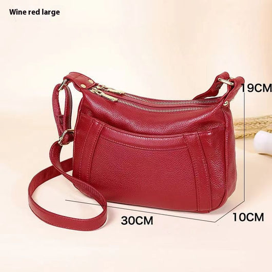 Bolso de Cuero Genuino de Gran Capacidad - Bolsa Madre Tipo Hombro - Image 9