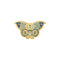 Butterfly Shape Alloy Brooch Jewelry Personality Azul A