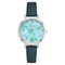 Reloj de Cuero Marmolado GAIETY - Diseño Minimalista y Adorable