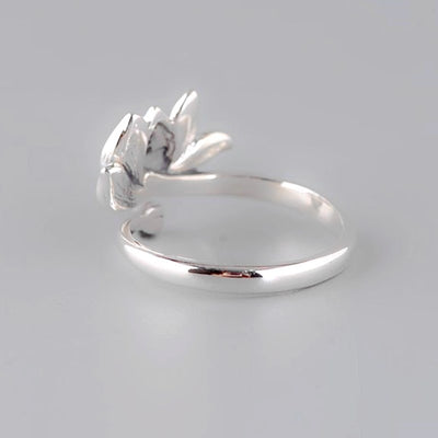 Anillo de Loto Bicolor en Resina Epoxi - Image 3