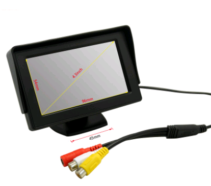Pantalla LCD 4.3" para Cámara de Retroceso 12V-24V