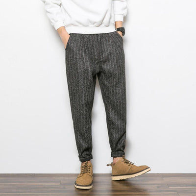 Pantalones Harem a Rayas - Comodidad y Estilo Casual - Image 2