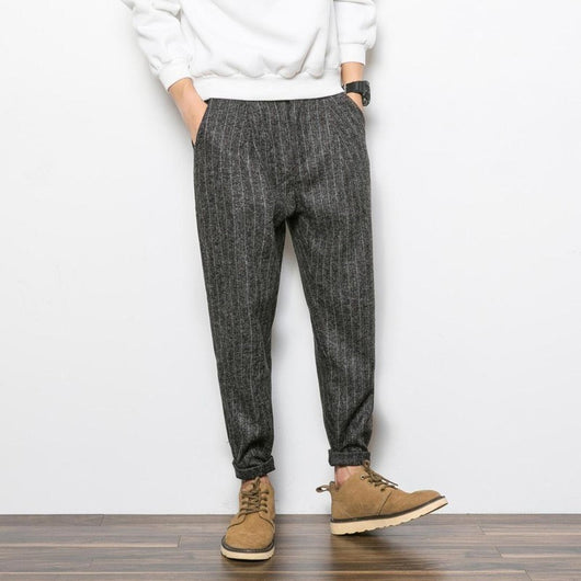 Pantalones Harem a Rayas - Comodidad y Estilo Casual - Image 2