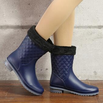 Botas Casuales a Cuadros para Mujer - Image 8