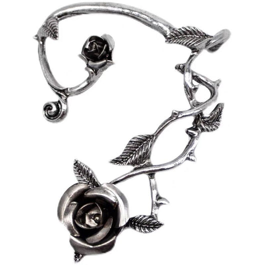 Aretes de Rosa Metalizada con Diseño Envuelto - Image 6
