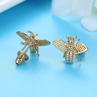 Pendientes de Abeja con Cristales Estilo Coreano - 3 Diseños Elegantes - Image 3