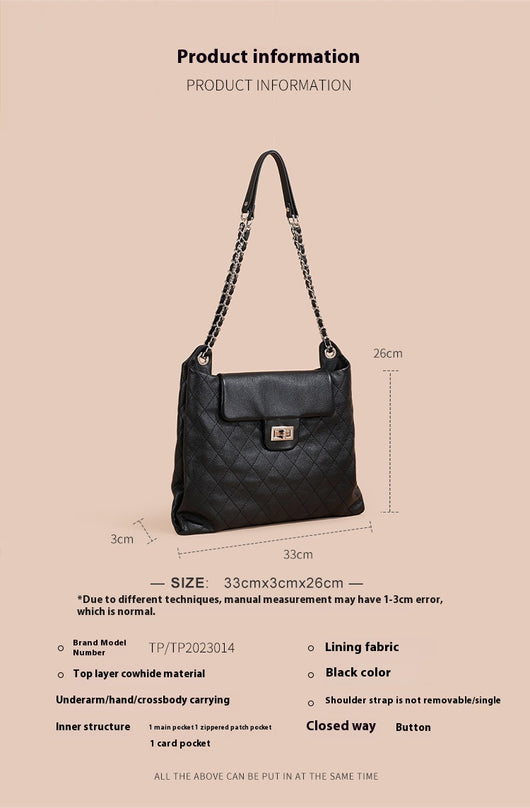 Bolso de Cuero Genuino para Mujer - Gran Capacidad y Diseño Versátil - Image 8