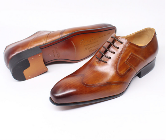 Zapatos Oxford de Cuero Genuino para Hombre - Estilo Ejecutivo Casual