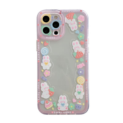 Funda para Celular con Diseño Adorable de Conejo y Oso Cartoon - Image 5