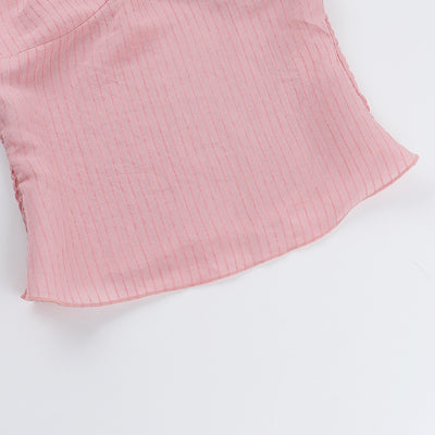 Camiseta Halter Escotada de Color Liso - Image 10