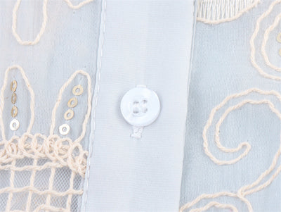 Camisa Larga Bordada con Lentejuelas y Estampado Étnico - Image 12