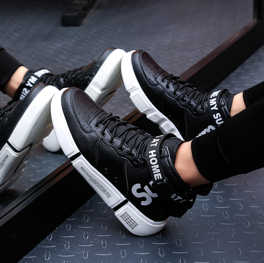 Zapatillas Deportivas Altas para Hombre Talla Grande Estilo Hip-Hop - Image 3