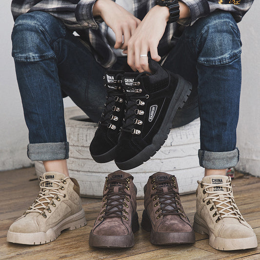 Botas de Trabajo Estilo Británico Clásico - Caña Media y Alta