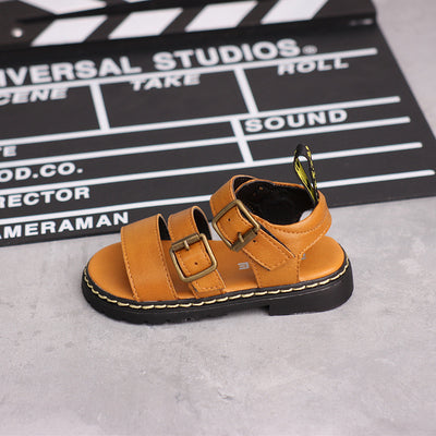 Sandalias Infantiles con Velcro y Suela Suave - Botones Metálicos - Image 14