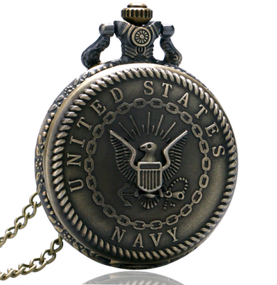 Reloj de Bolsillo Vintage con Patrón Águila en Bronce Verde - Image 5